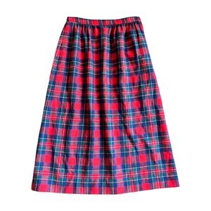 Vintage maxi plaid/tartan red skirt by Pendleton
